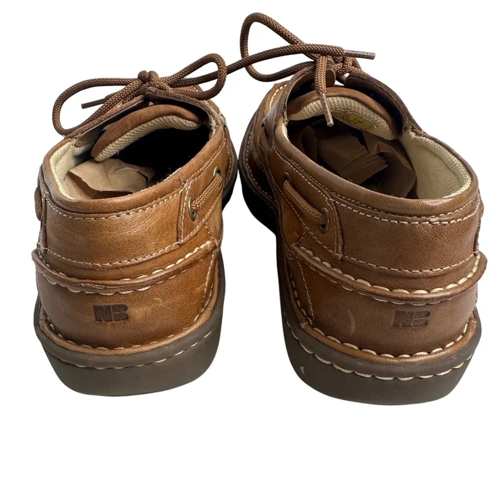 Nunn Bush Brown Leather Deck Boat Shoes Comfort‎ Gel Men's Size 9M Preppy Casual